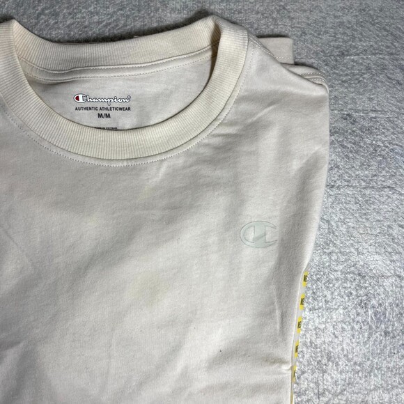 Champion Authentic Athleticwear Cream Tshirt Mens Size M NEW - Picture 5 of 6